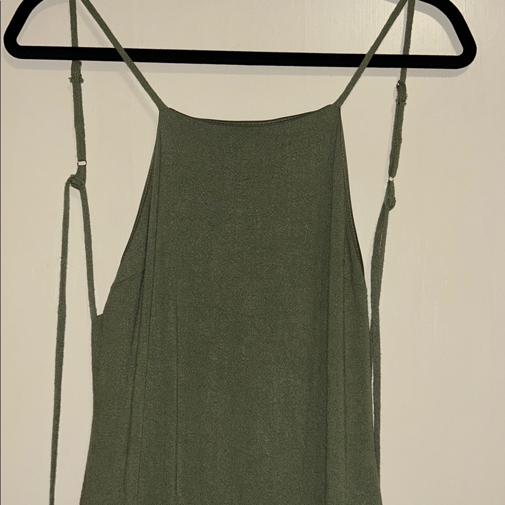 Urban Outfitters Slub Linen Open-Back Midi Dress - XS - Picture 3 of 9